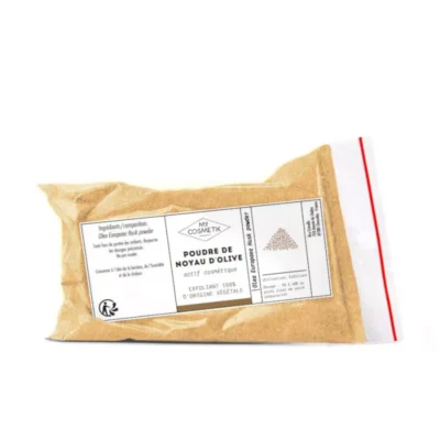 Poudre de Noyaux d’Olive – Exfoliant Naturel Puissant – My Cosmetik