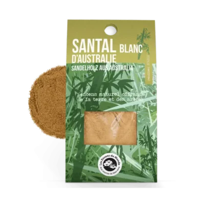 Santal Blanc d’Australie – Encens en Poudre 100 % Naturel – 25 g